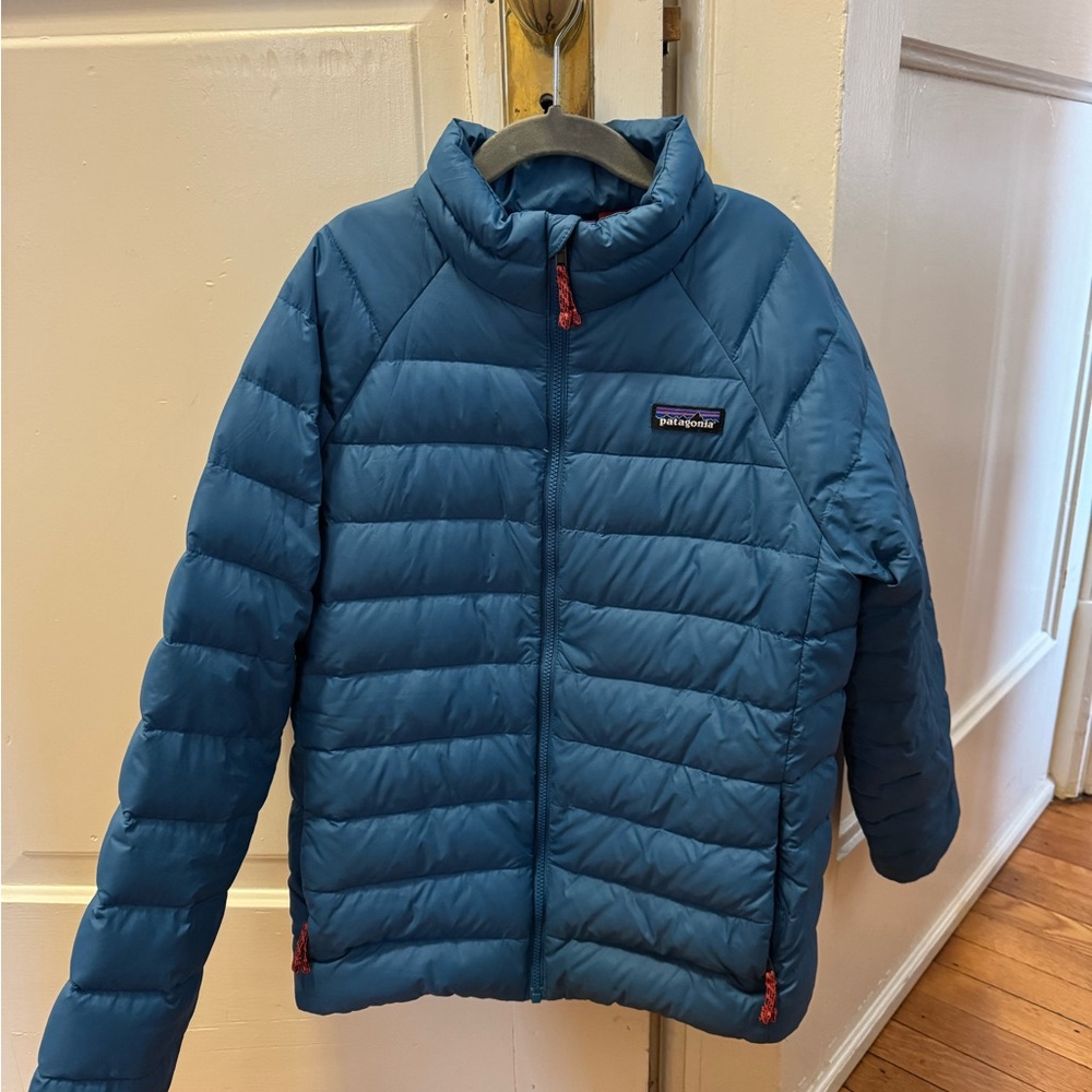 Patagonia Kids' Blue Down Sweater Jacket